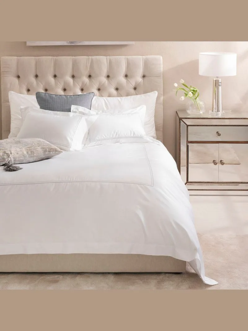 Grace Anais 300 Thread Count Duvet Cover Set Silver