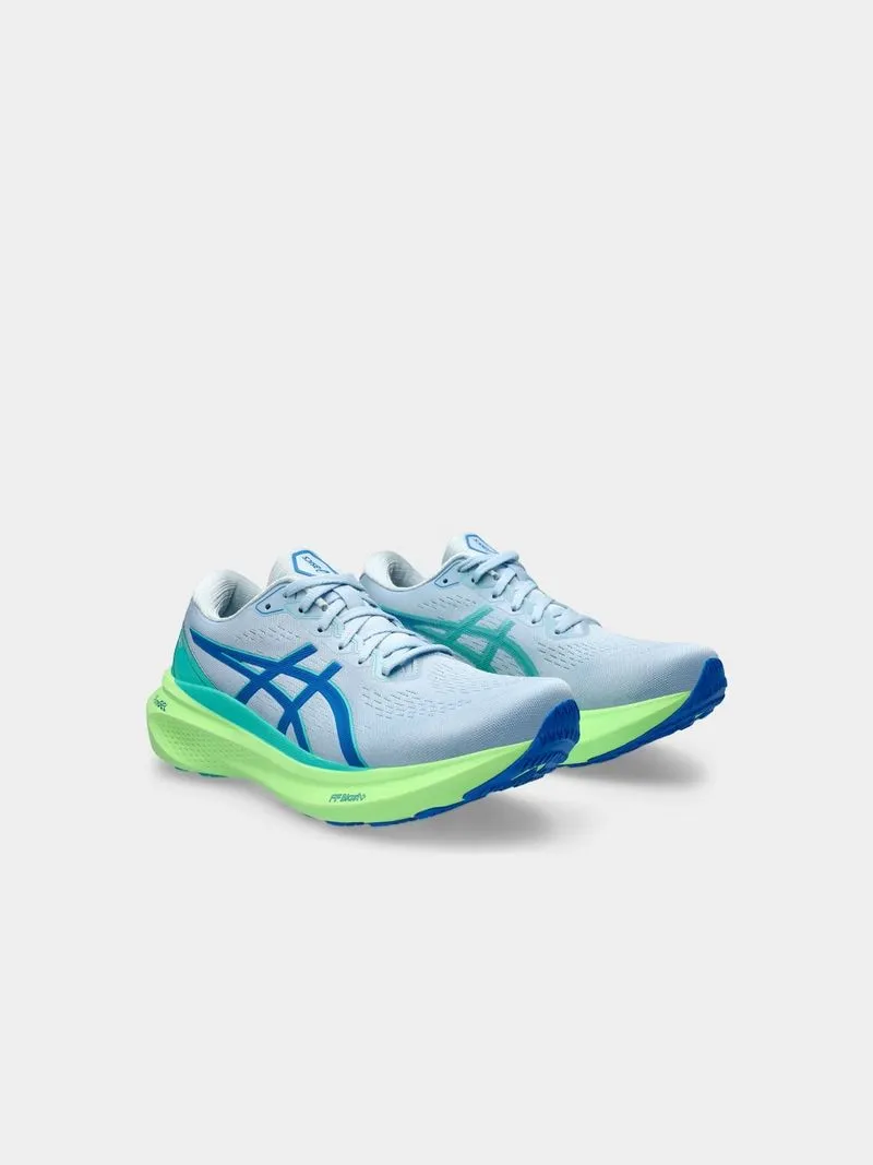 Mens Asics Gel-Kayano 30 Lite-Show Blue/Lime Running Shoes
