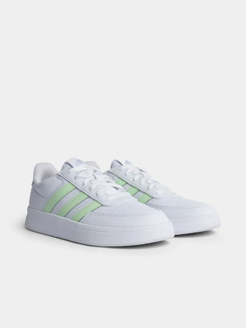 Women's adidas Breaknet 2.0 White/Green Sneaker