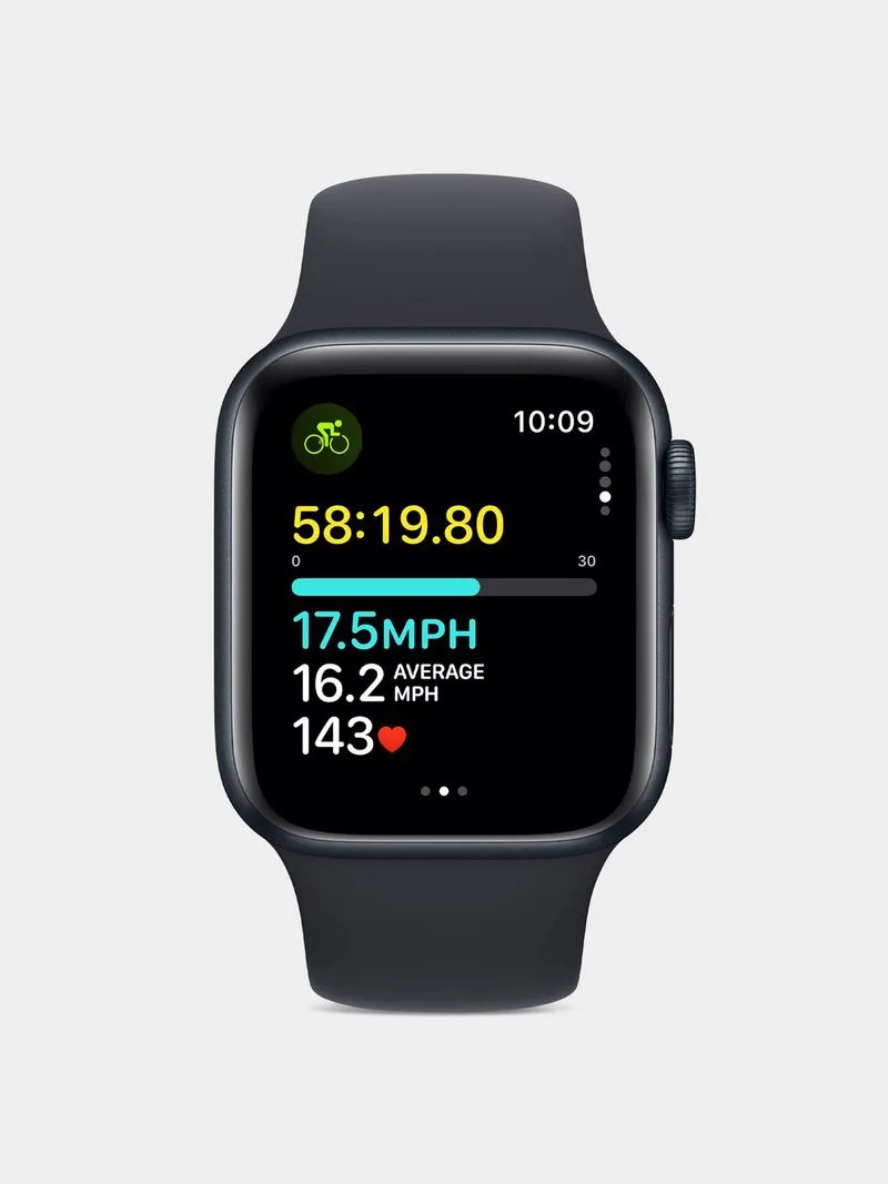 Apple Watch SE GPS 40mm Midnight Aluminium Case with Midnight Sport Band - Small to Medium