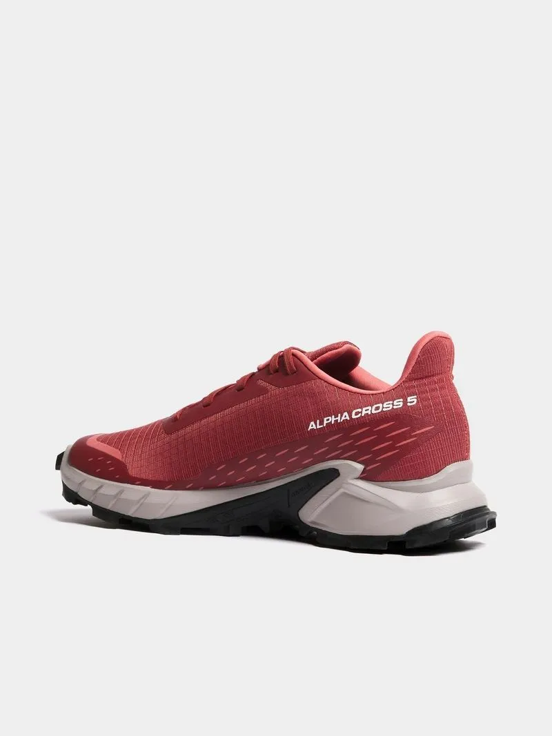 Womens Salomon Alphacross 5 Cow Hide/Ashes Of Rose Trail Running Shoes