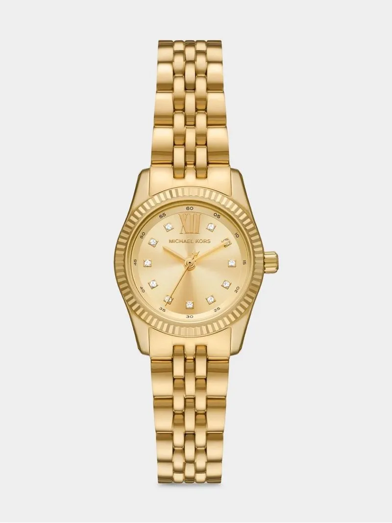Michael Kors Lexington Gold Plated Stainless Steel Bracelet Watch
