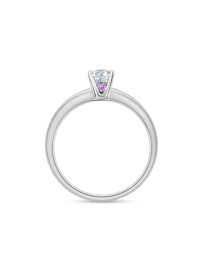 White Gold 0.50ct Moissanite Solitaire Women’s Ring