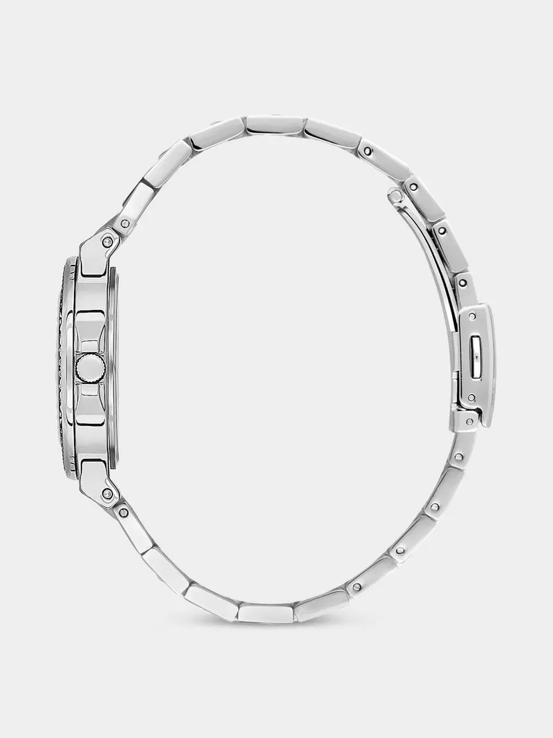 Daniel Klein Silver Plated Stainless Steel Bracelet Watch