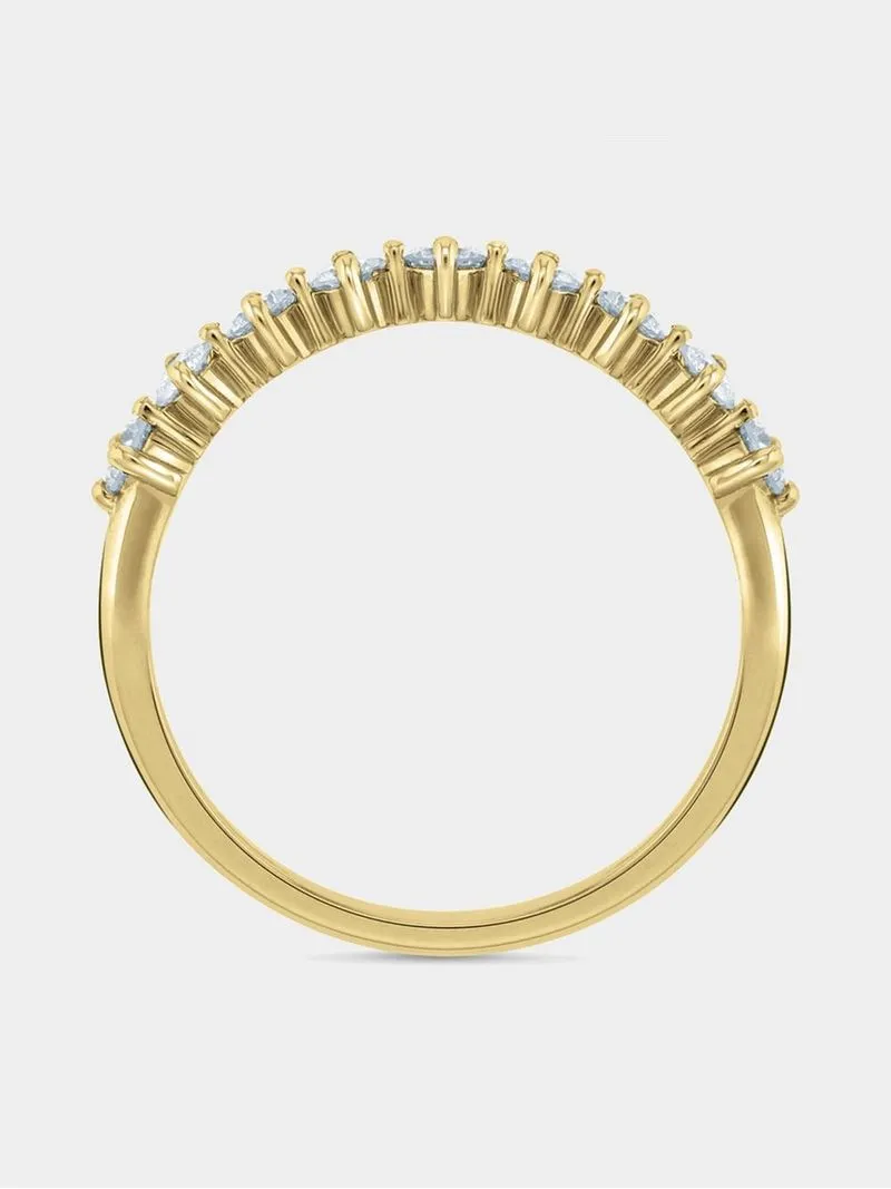 Yellow Gold 0.50ct Diamond Forever Direction Eternity Ring