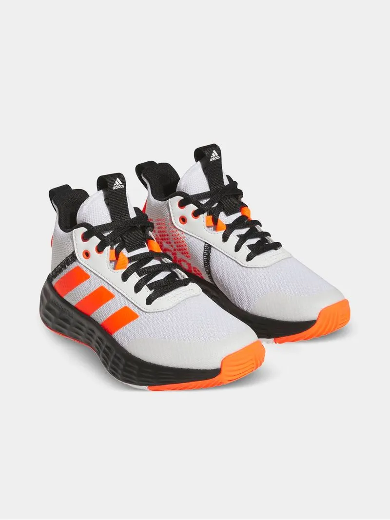 Junior Pre-School adidas Own The Game 2.0 Grey/Orange/Black Shoes