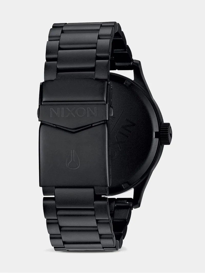 Nixon Men's Sentry Stainless Steel All Black Plated Watch