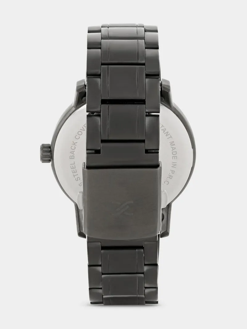 Daniel Klein Black Plated Stainless Steel Bracelet Watch