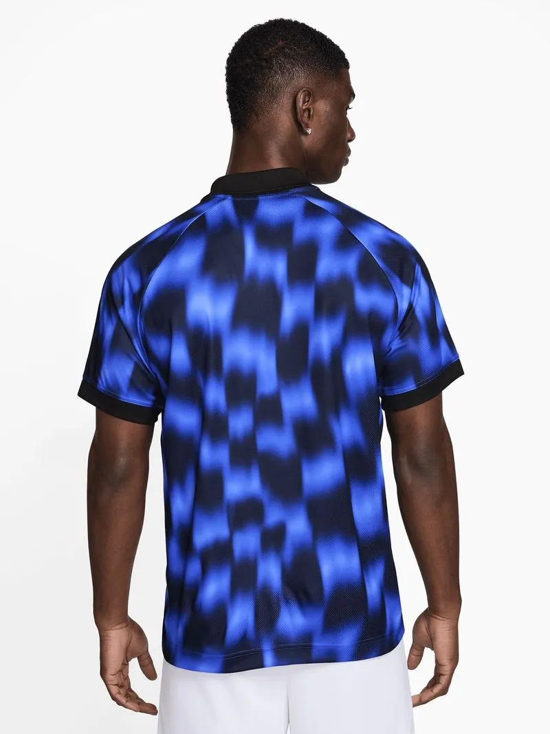 Mens Nike Dri-Fit Culture Of Football All Over Print Blue Soccer Jersey