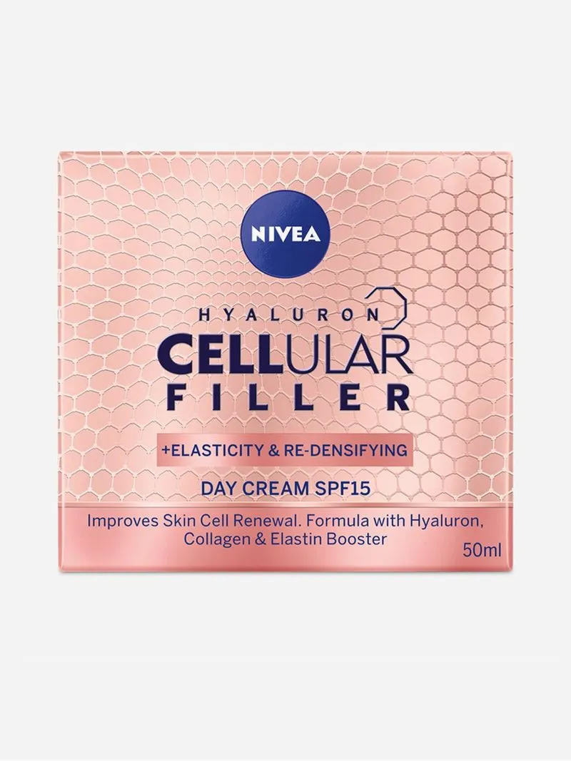 Nivea Hyaluron Cellular Filler Day Cream SPF 15 Elasticity Re-Densifying with Collagen & Elastin Booster 50ml