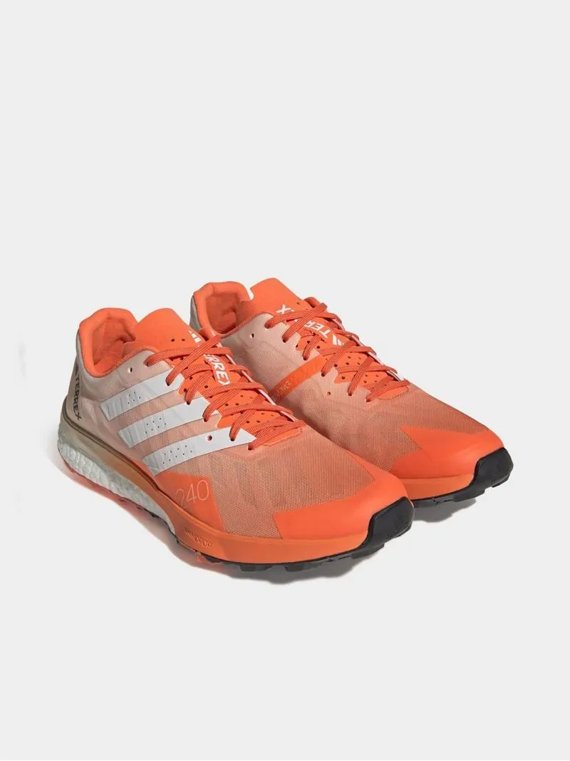 Mens adidas Terrex Speed Ultra Orange/Grey Trail Running Shoes