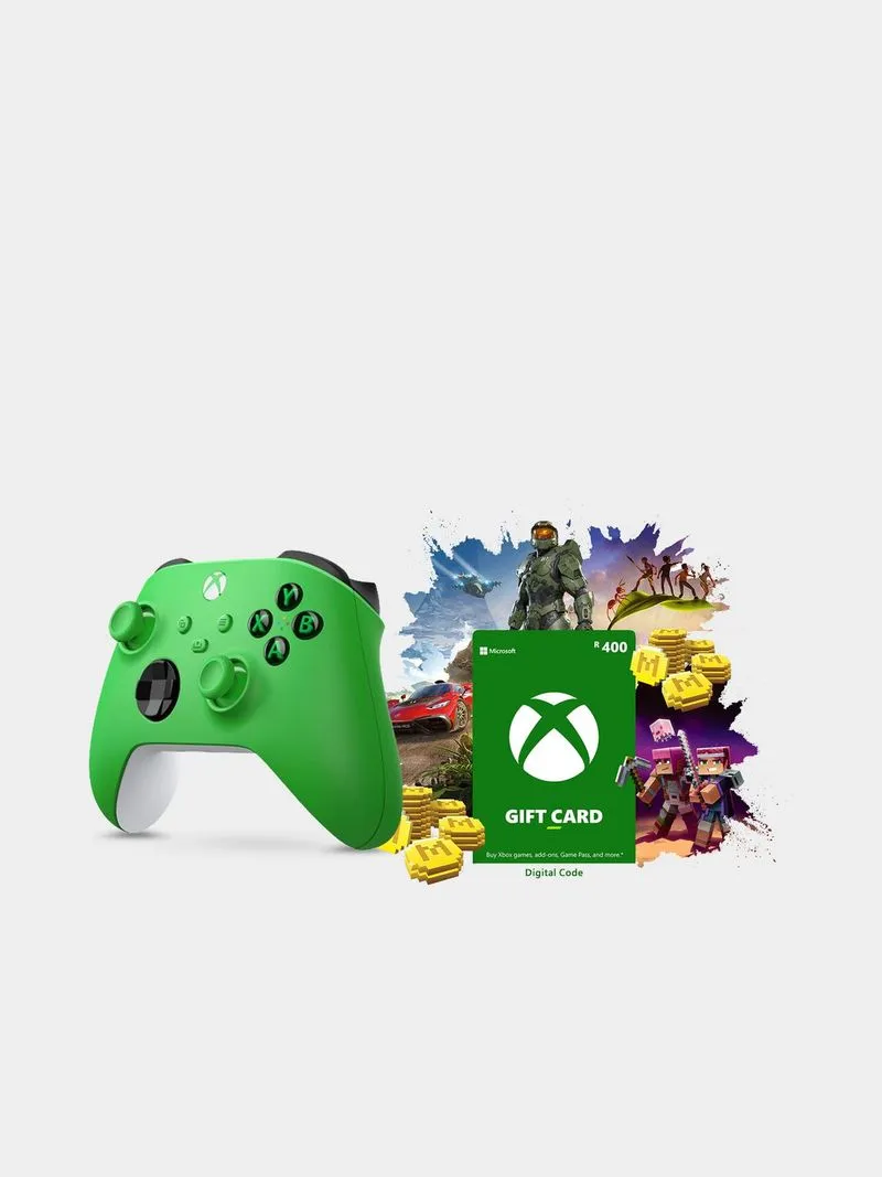 Xbox Velocity Green Controller + R400 Gift Voucher