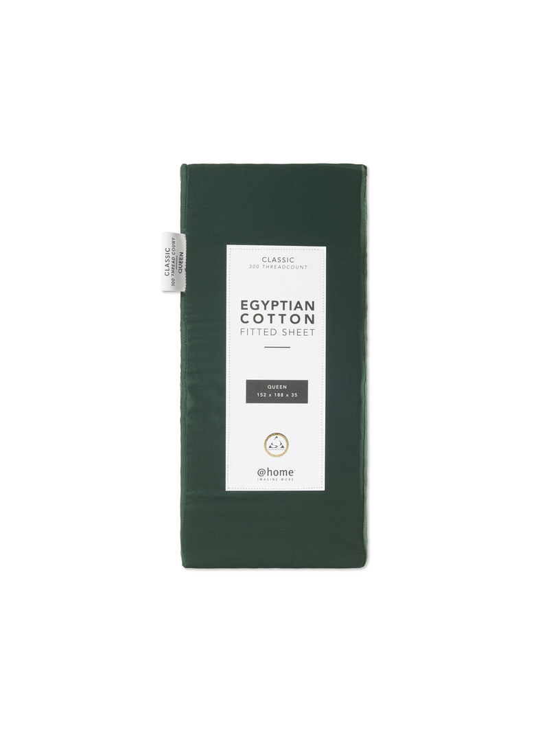 Gold Seal Certified Egyptian Cotton 300 Thread Count Fitted Sheet Emerald