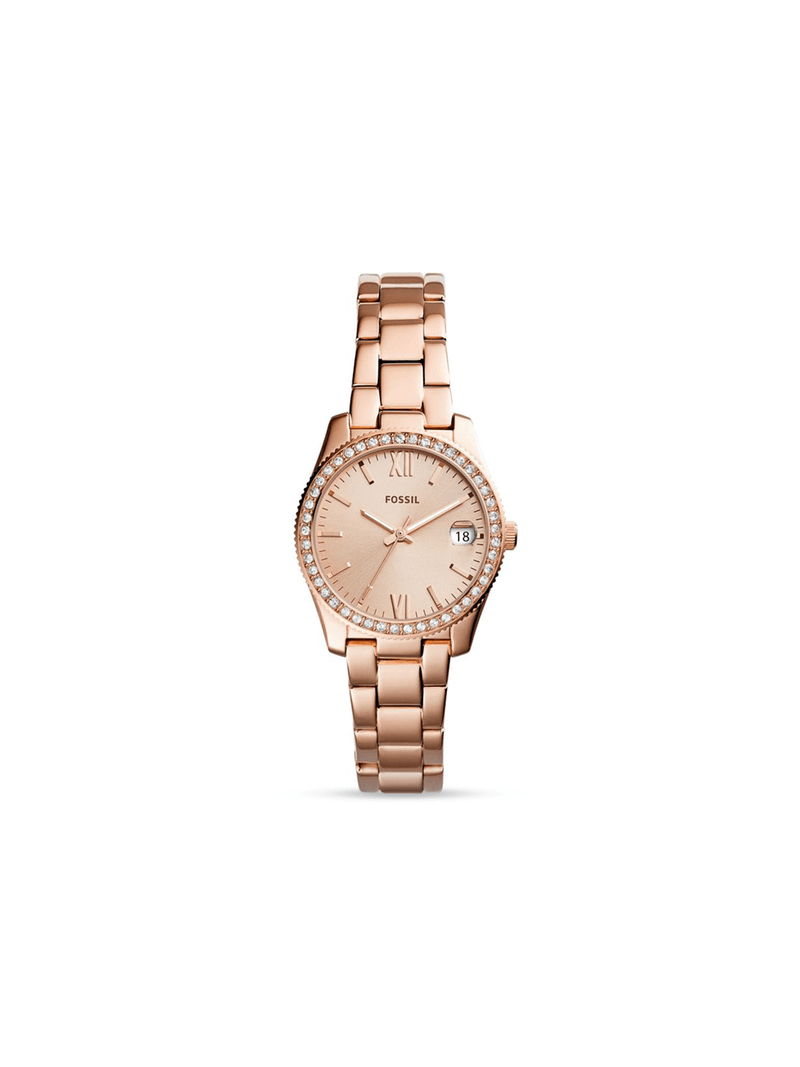 Fossil Women's Scarlette Three-Hand Date Rose Toned Watch