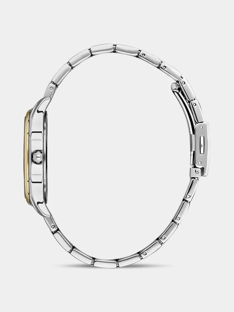 Daniel Klein Gold Plated Two-Tone Stainless Steel Bracelet Watch