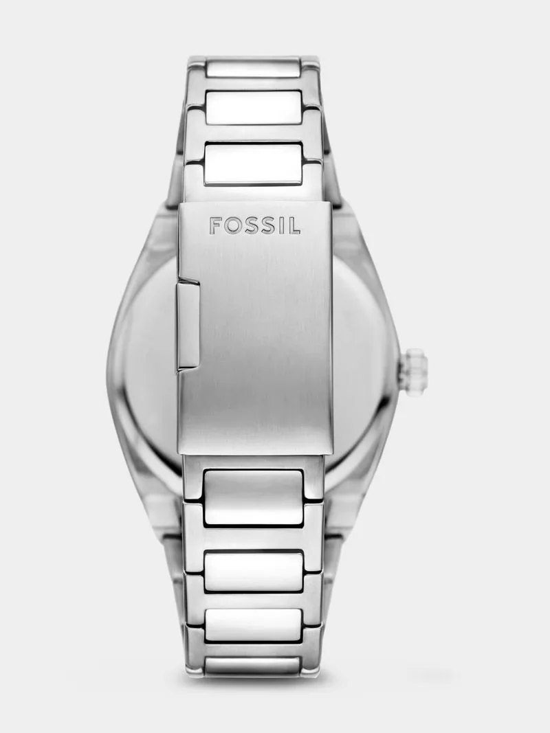 Fossil Everett Blue Dial Stainless Steel Bracelet Watch