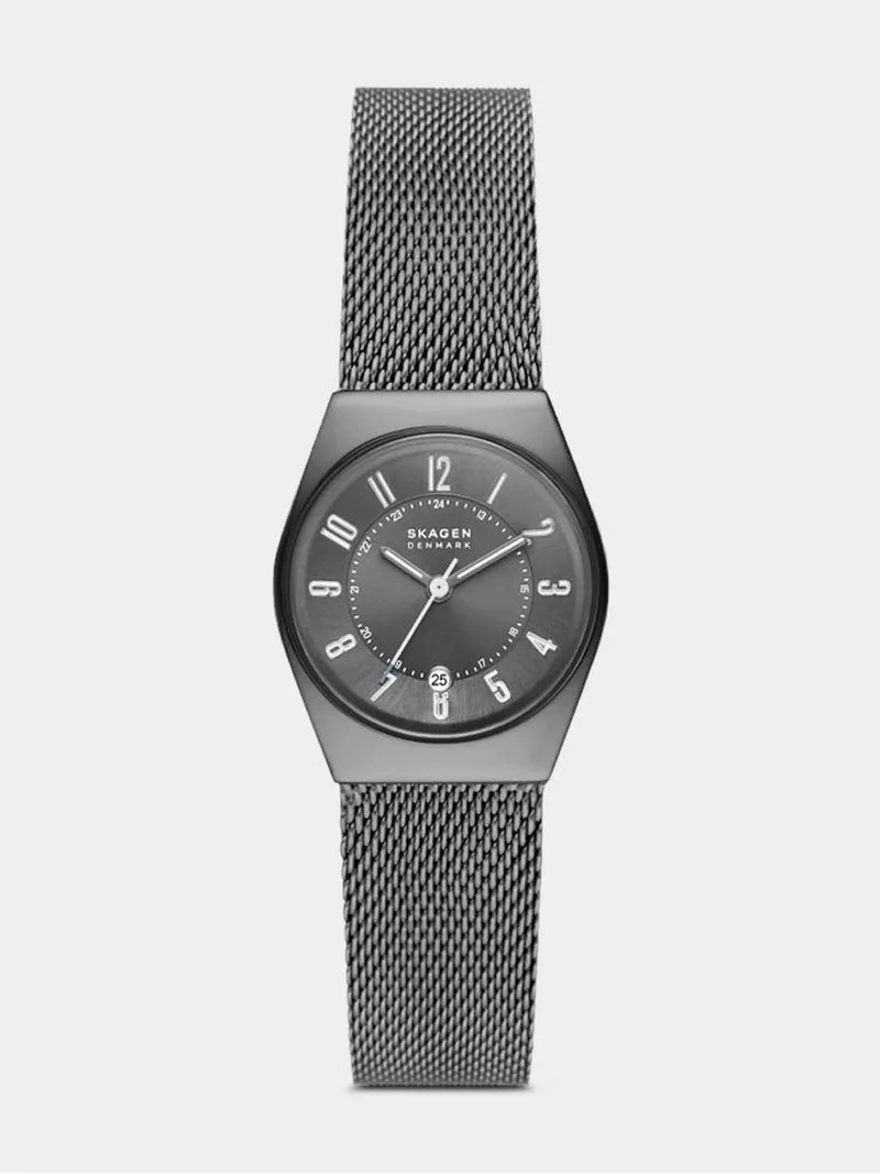 Skagen Women's Grenen Lille Gunmetal Plated Stainless Steel mesh Watch