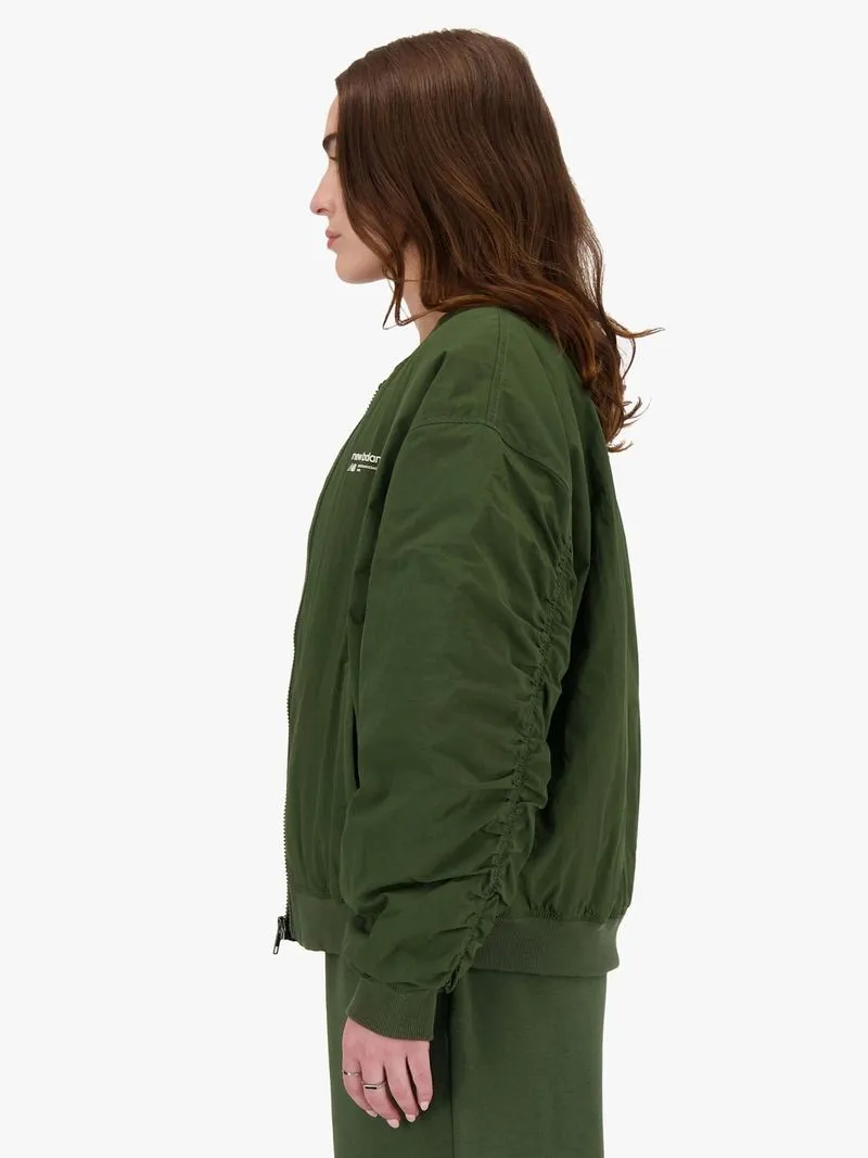 Womens New Balance Heritage Khaki Bomber Jacket