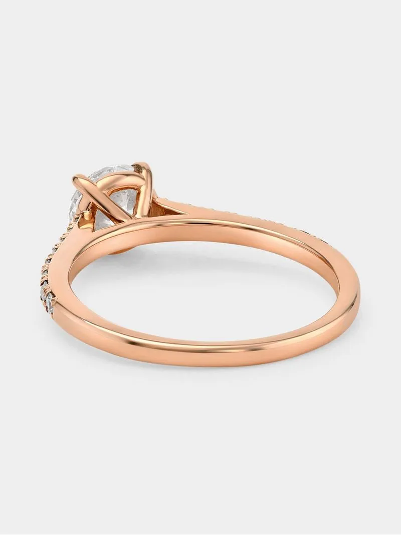 Rose Gold 1.22ct Diamond Women’s Solitaire Ring