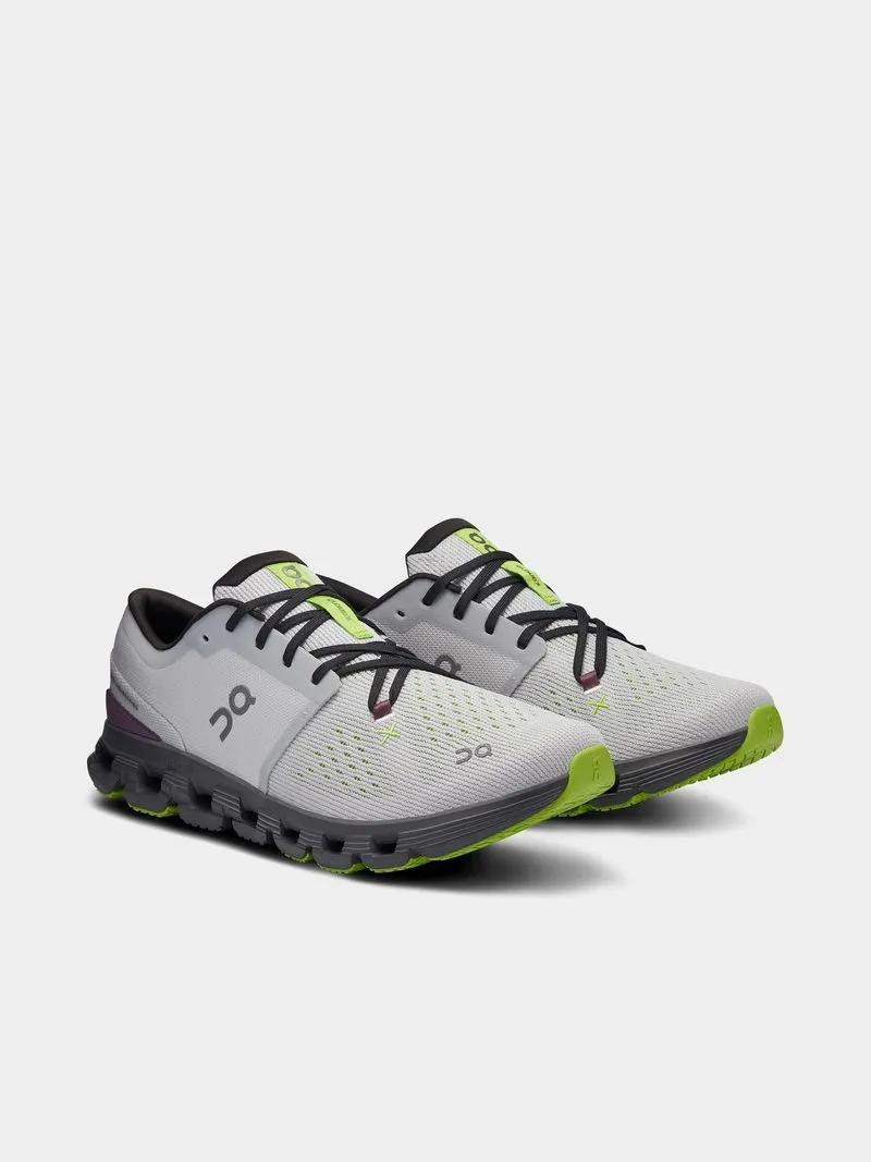Mens On Running Cloud X 4.0 Glacier/Eclipse Running Shoes