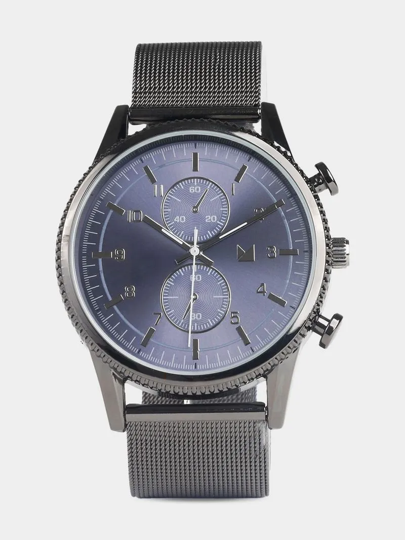 Men's Markham Classic Formal Dark Grey Mesh Metal Watch