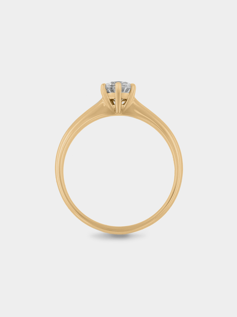 Yellow Gold & 1ct Diamond Solitaire Ring