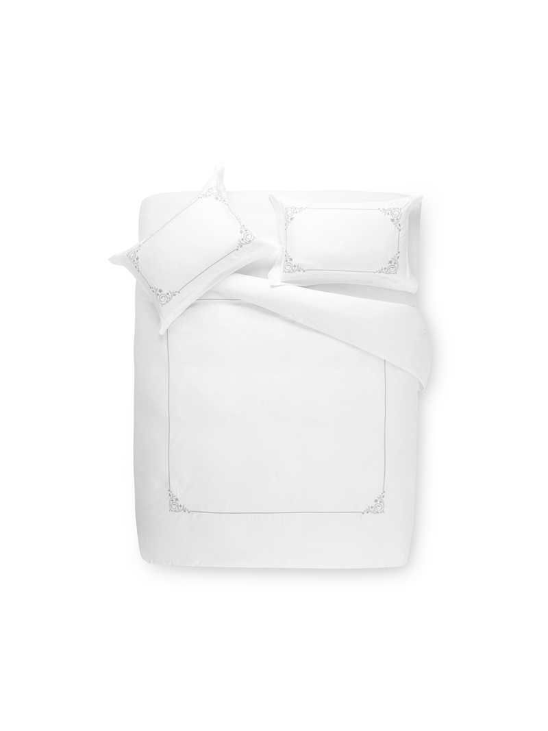 Grace Manon 600 Thread Count Duvet Cover Set Silver