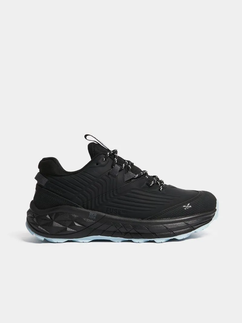 Womens Hi-Tec Fuse Trek Black/Blue Fog Trail Running Shoes