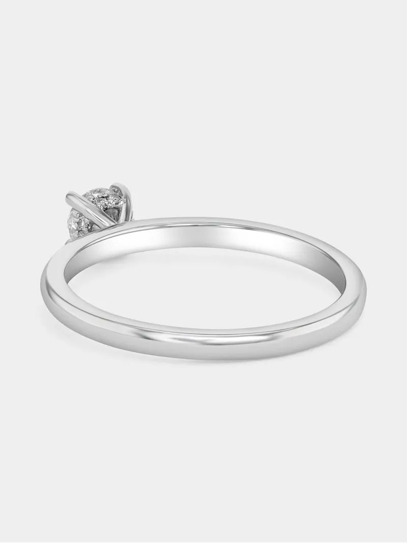 White Gold 0.3ct Lab Grown Diamond Solitaire Ring