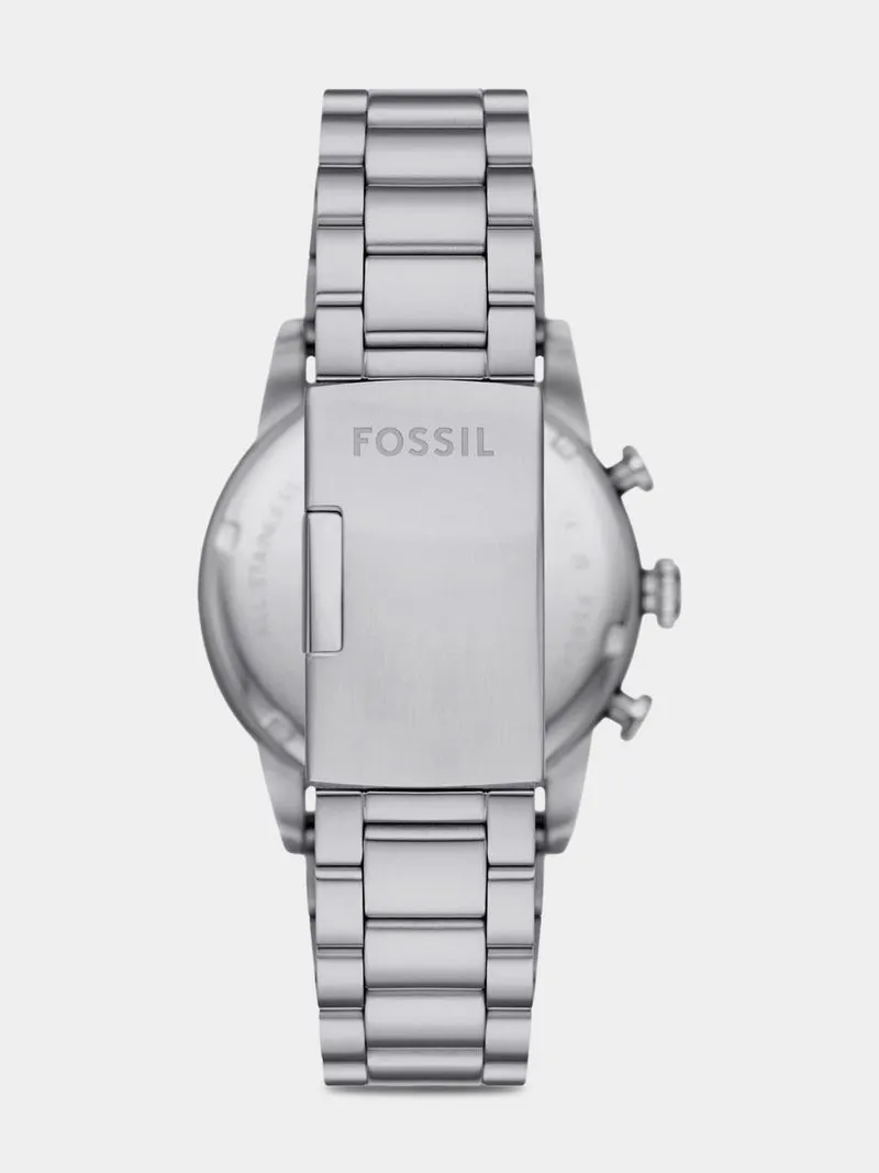 Fossil Sport Tourer Black Dial Stainless Steel Chronograph Bracelet Watch