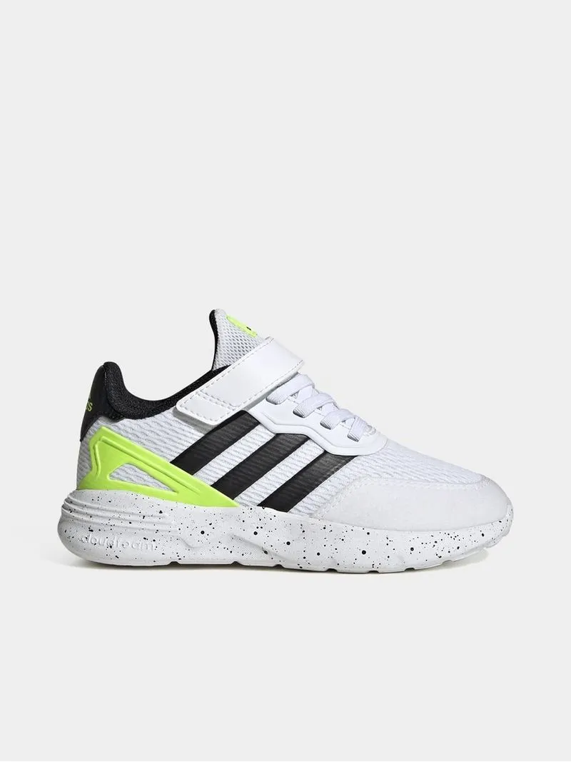 Junior Grade-School adidas Nebzed White/Black Shoes