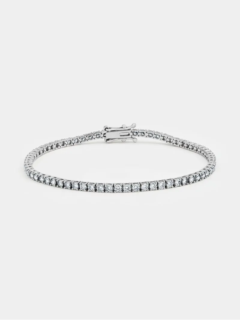 White Gold 3ct Diamond Women’s Tennis Bracelet