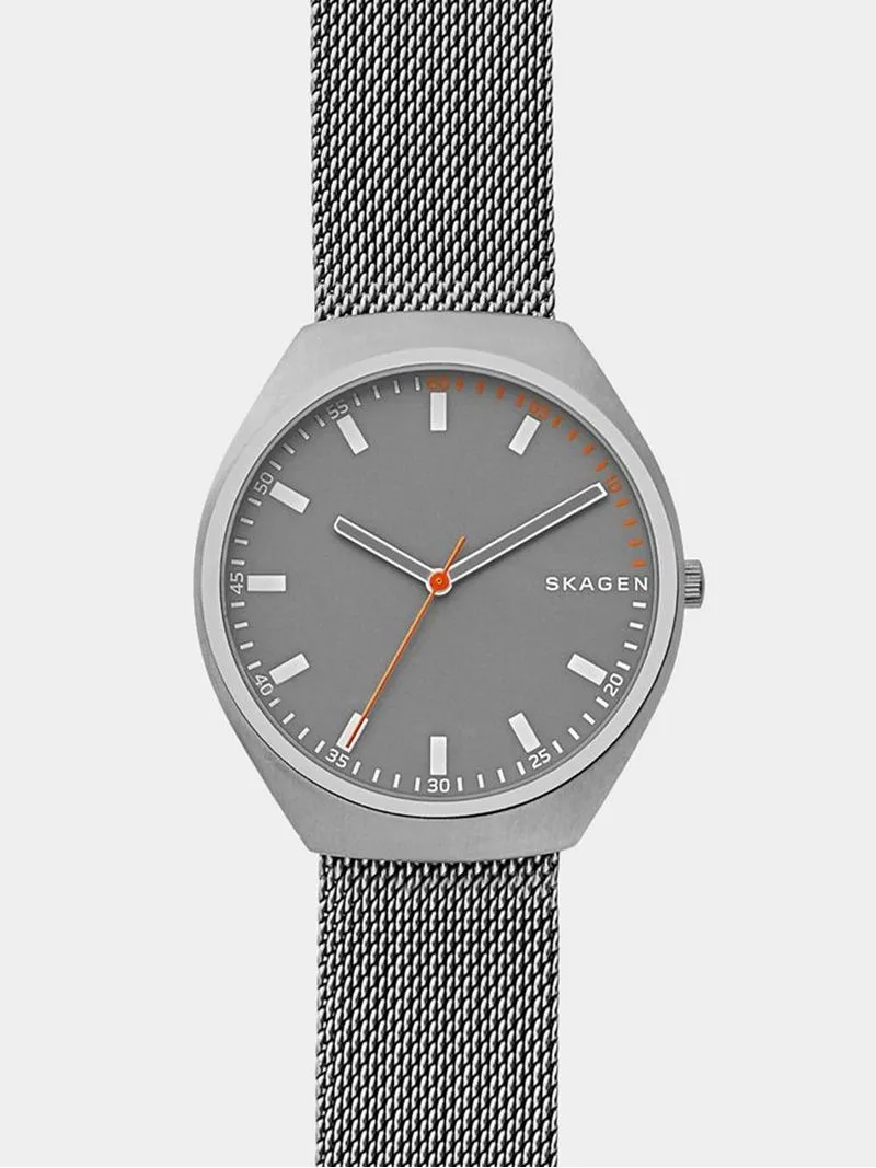 Skagen Men's Grenen Titanium & Stainless Steel Mesh Watch