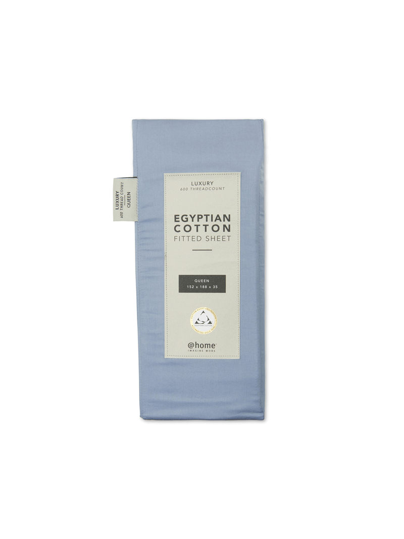 Gold Seal Certified Egyptian Cotton 600 Thread Count Fitted Sheet Tiffany Blue