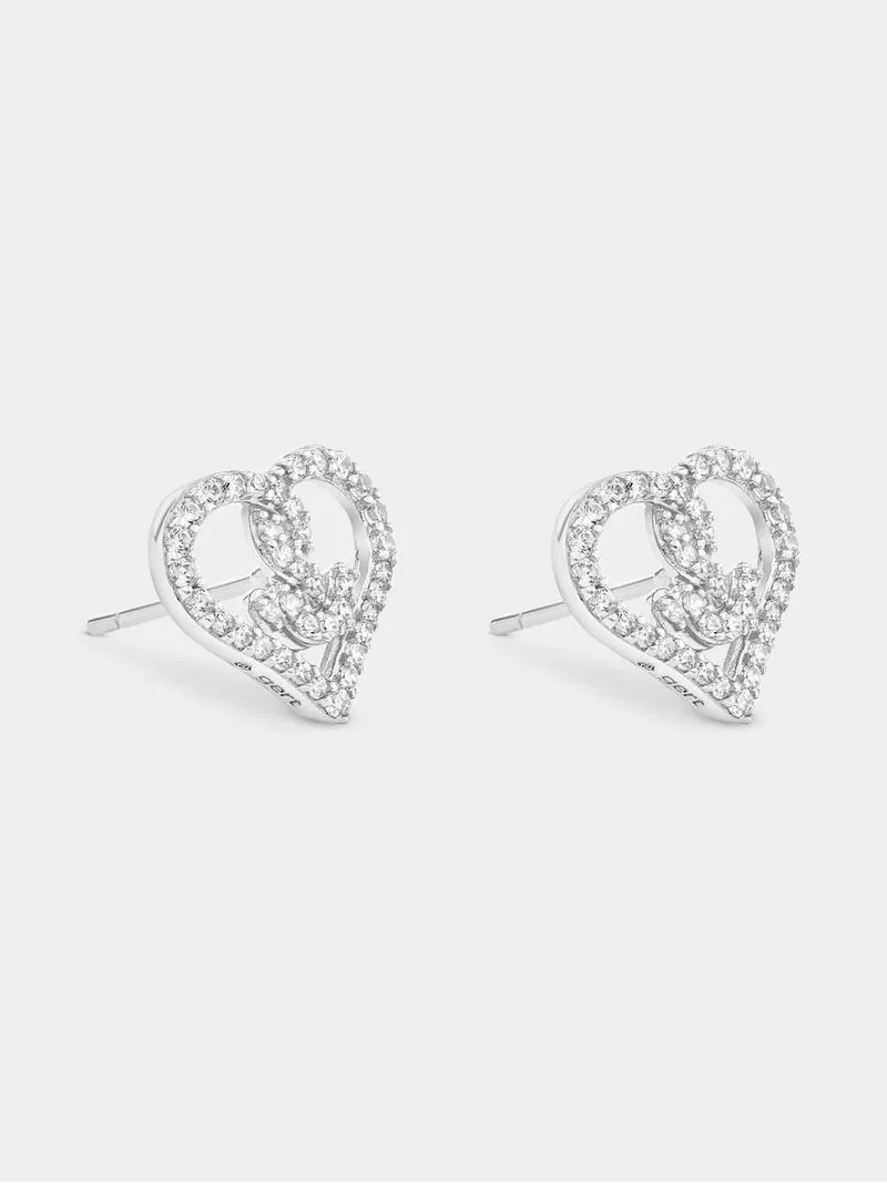 Sterling Silver Love Generation x Gert Johan Coetzee Love Knot Stud Earrings
