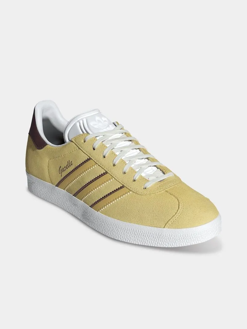adidas Originals Women's Gazelle Yellow Sneaker