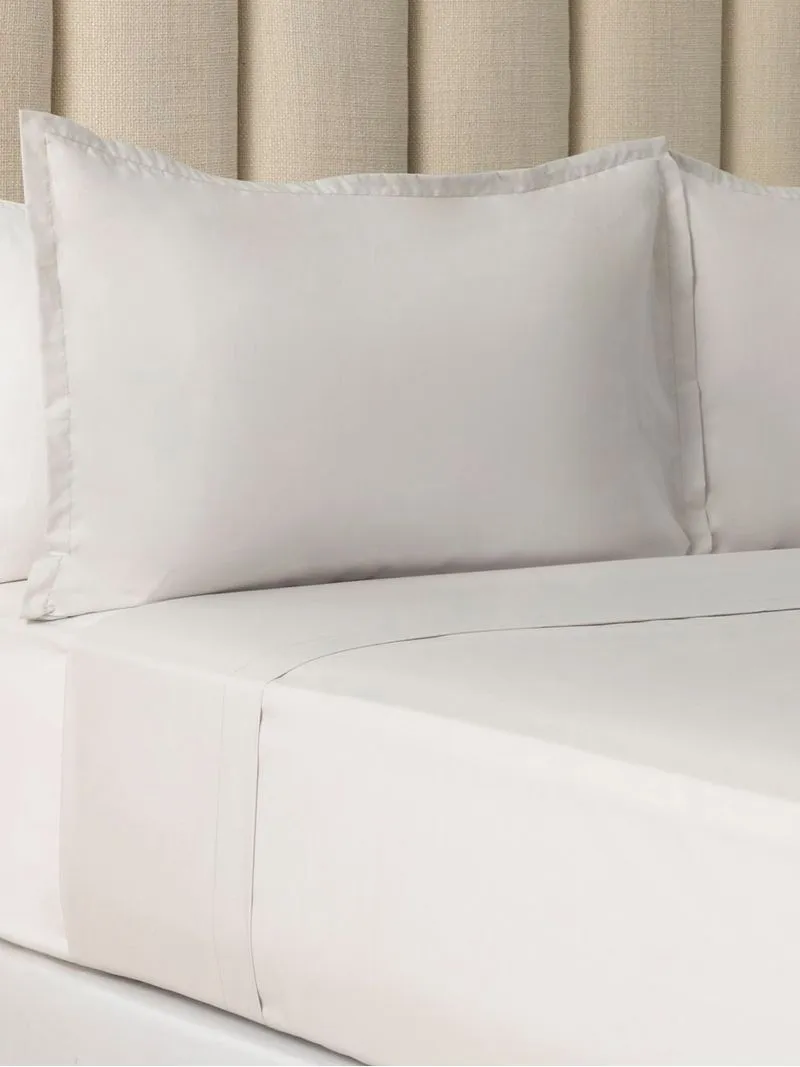 Granny Goose Most Breathable 200 Thread Count Cotton Flat Sheet Silver