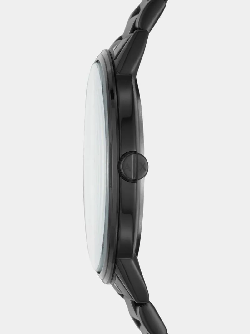 Armani Exchange Black Plated Stainless Steel Bracelet Watch