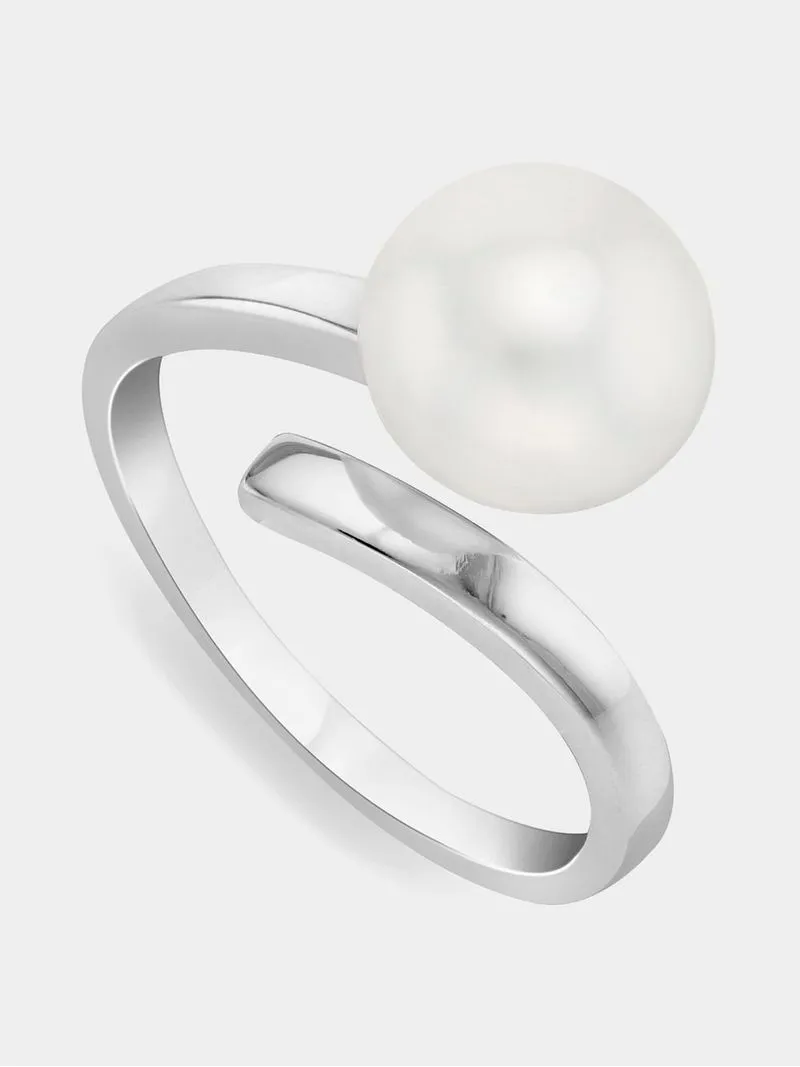 Sterling Silver Freshwater Pearl Women’s Wrap Ring