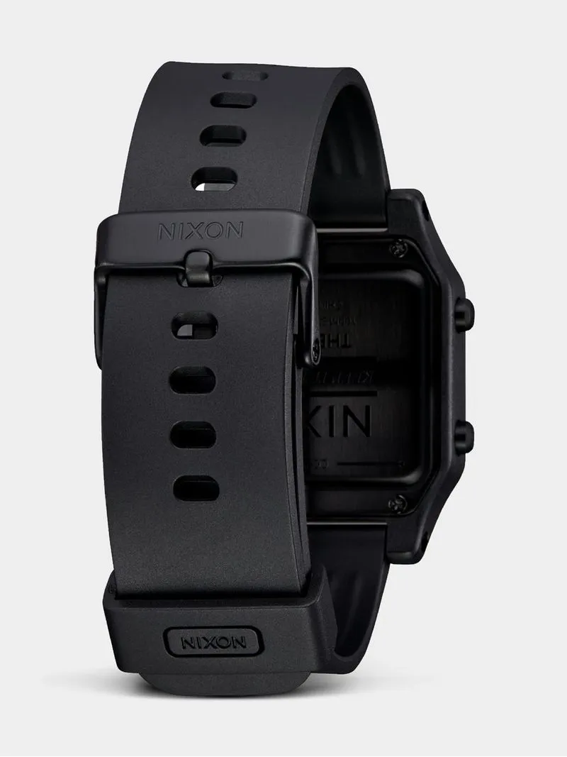 Nixon Men's Staple Black Positive Digital Silicone Watch