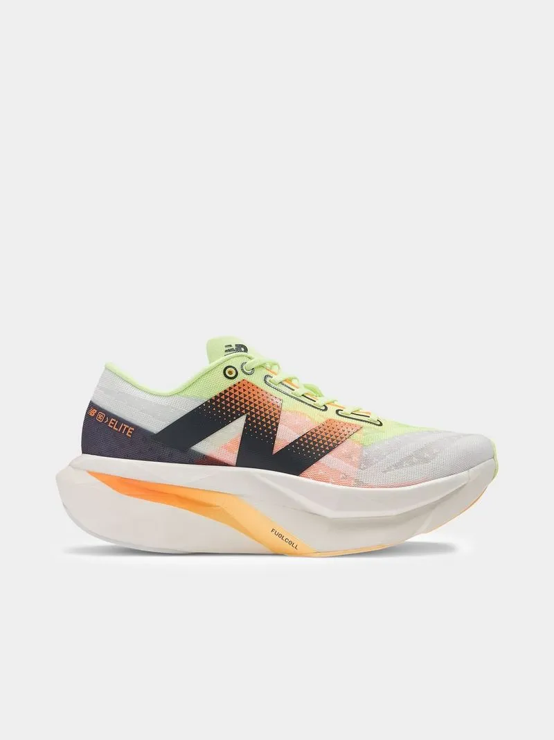 Womens New Balance FuelCell SuperComp Elite v4 White Running Shoes