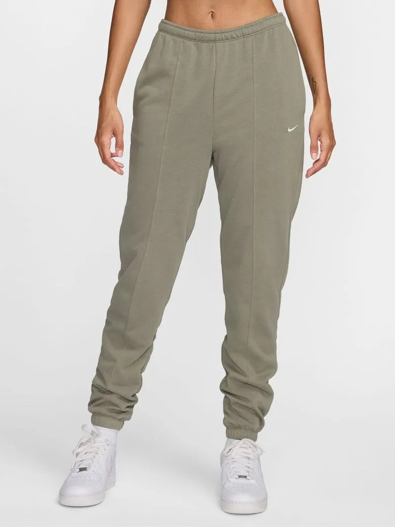 Womens Nike Sportswear Chill Terry High-Waisted French Terry Khaki Sweatpants