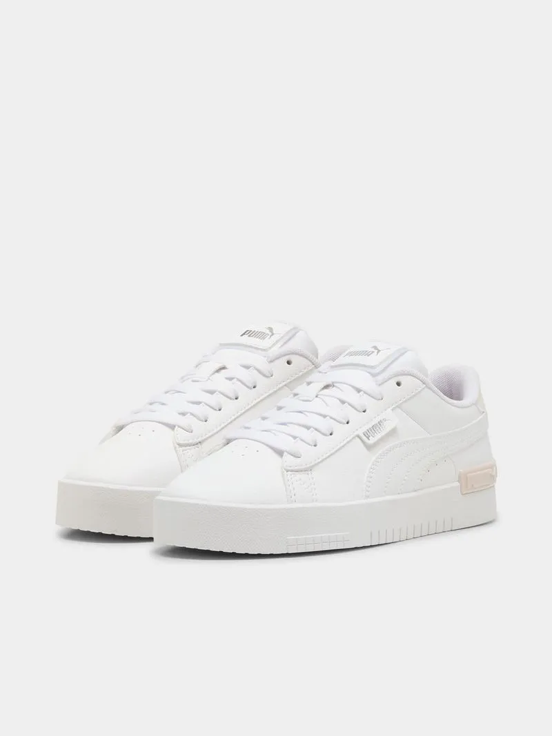 Junior Grade-School Puma Jada Holo 2.0 White/Pink/Silver Sneakers