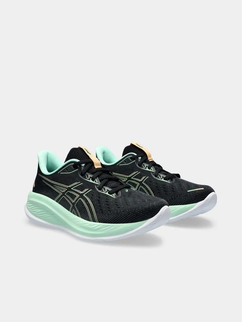 Womens Asics Gel-Cumulus 26 Black/Mint Running Shoes