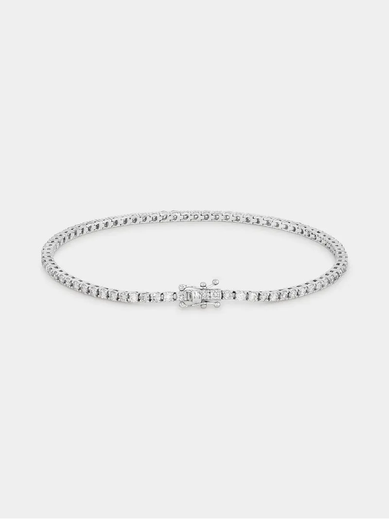White Gold 2.00ct Diamond Women’s Tennis Bracelet