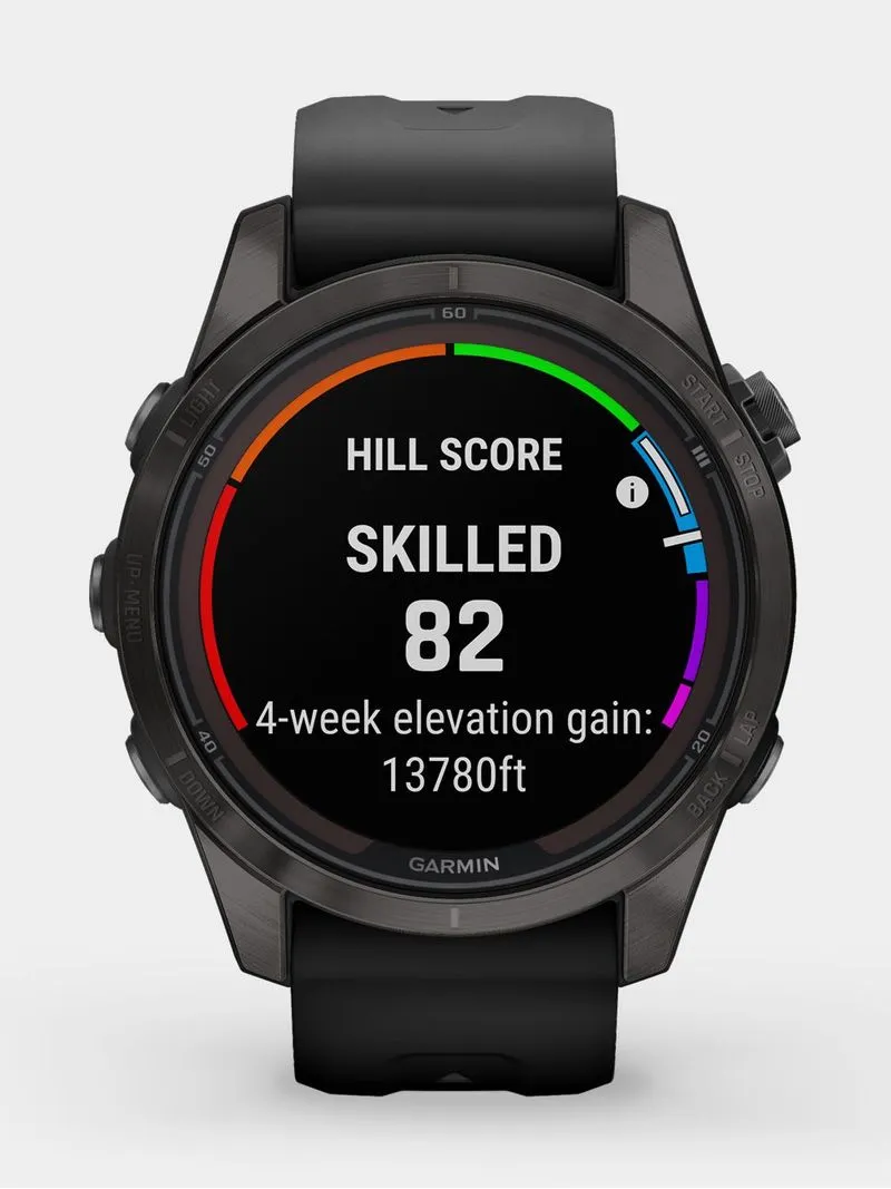 Garmin fenix 7 Pro Sapphire Solar Edition Carbon Gray DLC Titanium with Black Band