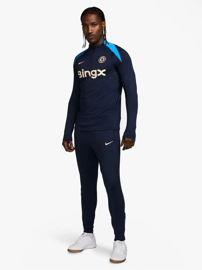 Mens Nike Chelsea FC Strike Dri-FIT Soccer Navy Drill Top