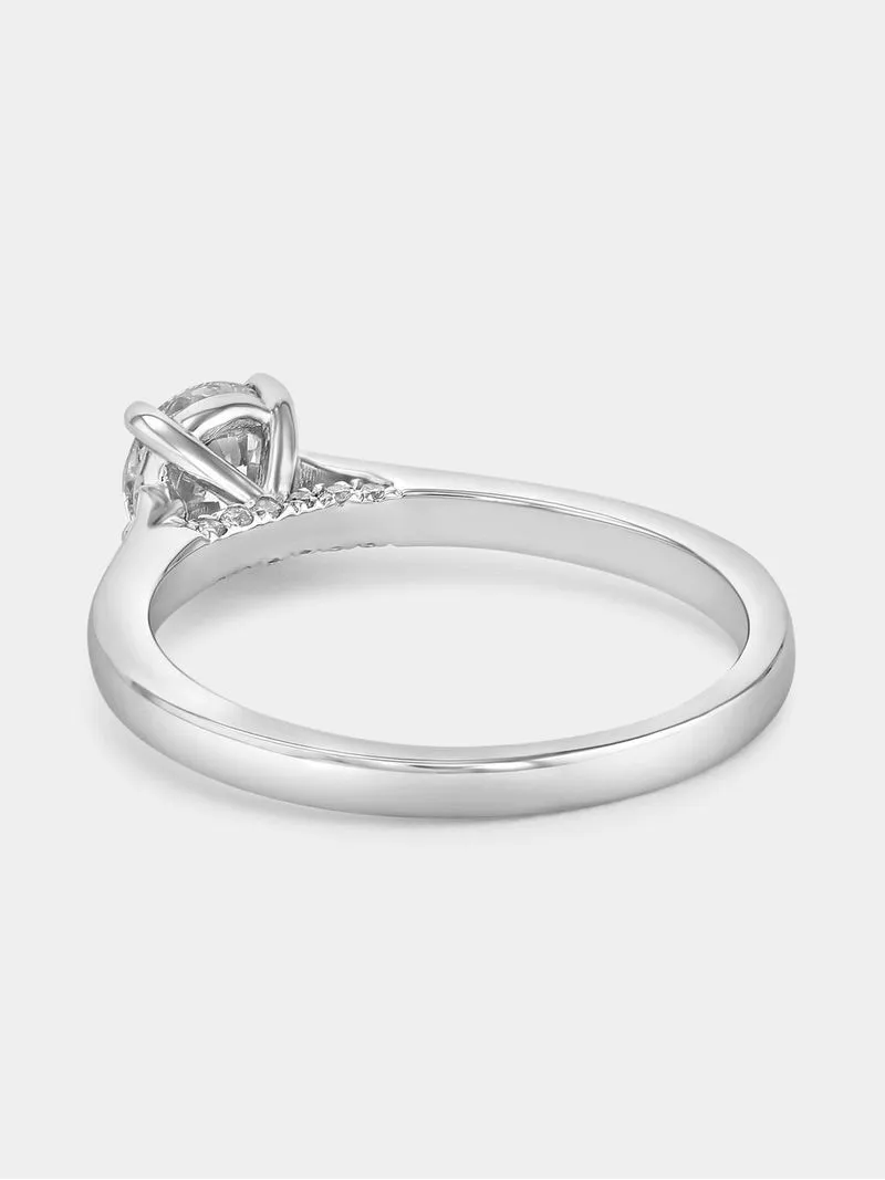 White Gold 0.7ct Lab Grown Diamond Solitaire Ring