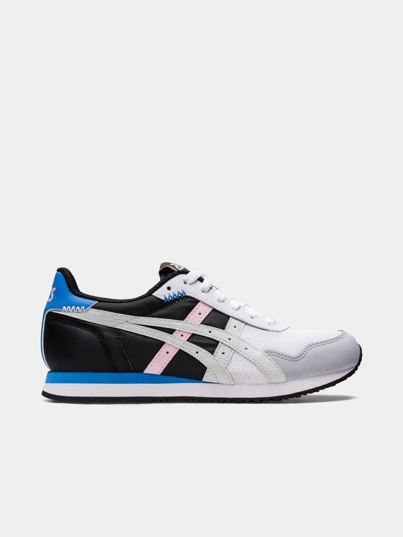 Womens Asics Tiger Runner White/Glacier Grey Sneakers