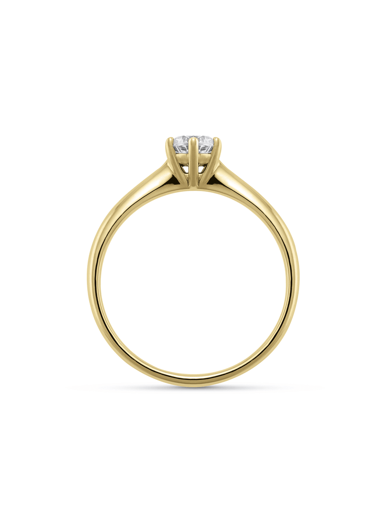 Yellow Gold 0.50ct Diamond Solitaire Ring